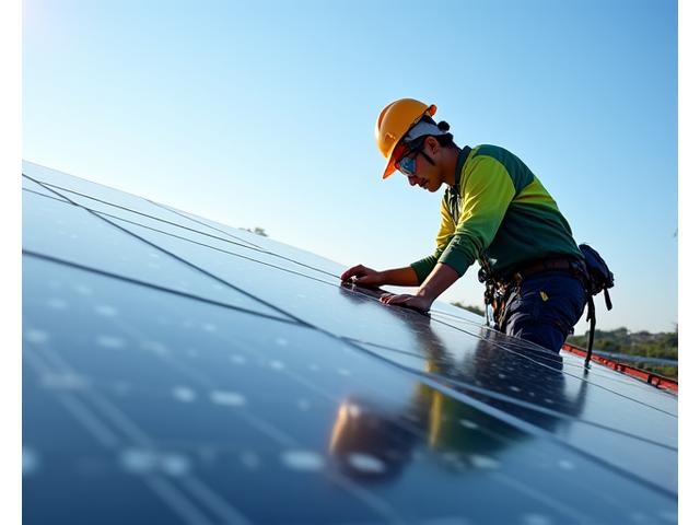 Solar maintenance at repair services